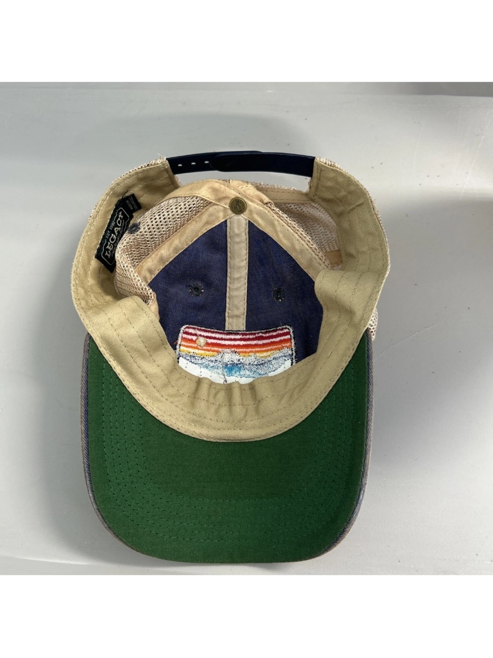 Big Sky Montana Trucker Hat SnapBack Adjustable Blue And White Retro Style OSFM - Picture 6 of 7